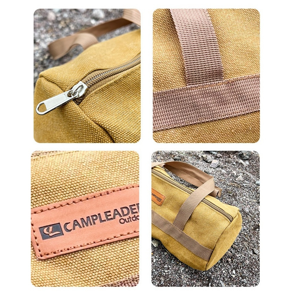 2pcs Outdoor Tool Storage Bag, Canvas Carry Pouch for Camping
