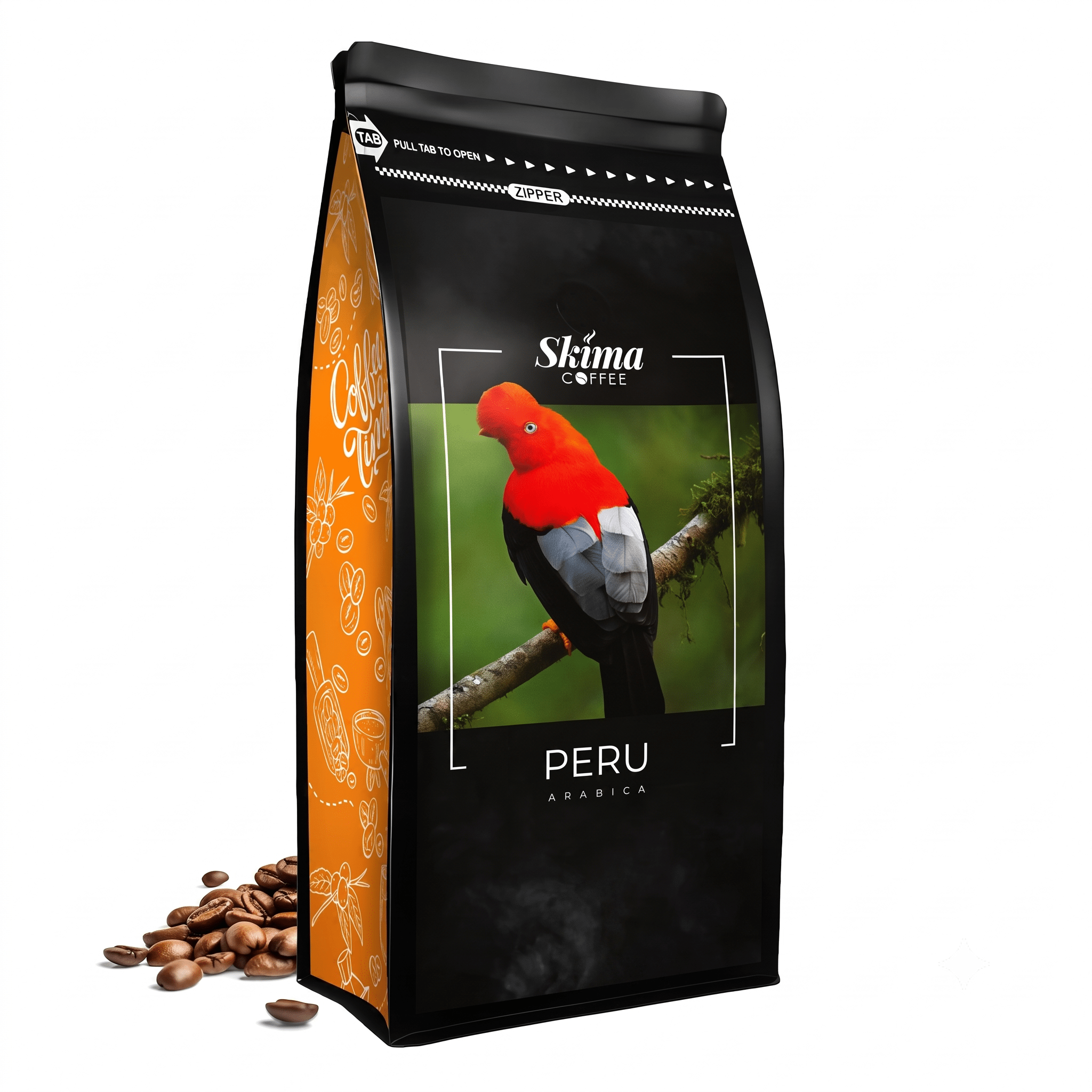 Coffee Beans 1kg Peru 100% Arabica Freshly Roasted For Espresso + Free