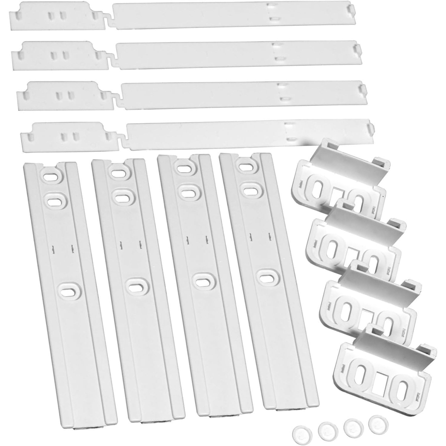 TEMU Set 4 Kit Guide per Porta Frigorifero e Congelatore da Incasso �� Universali, Compatibili C00312150