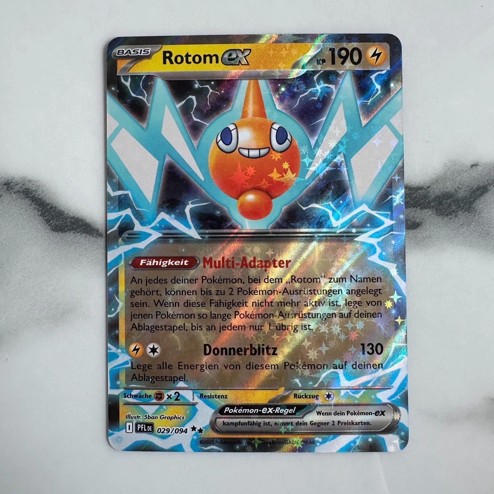 Image of Card Ex 029/094 Pfl 029 Flames Double Rare German Nm