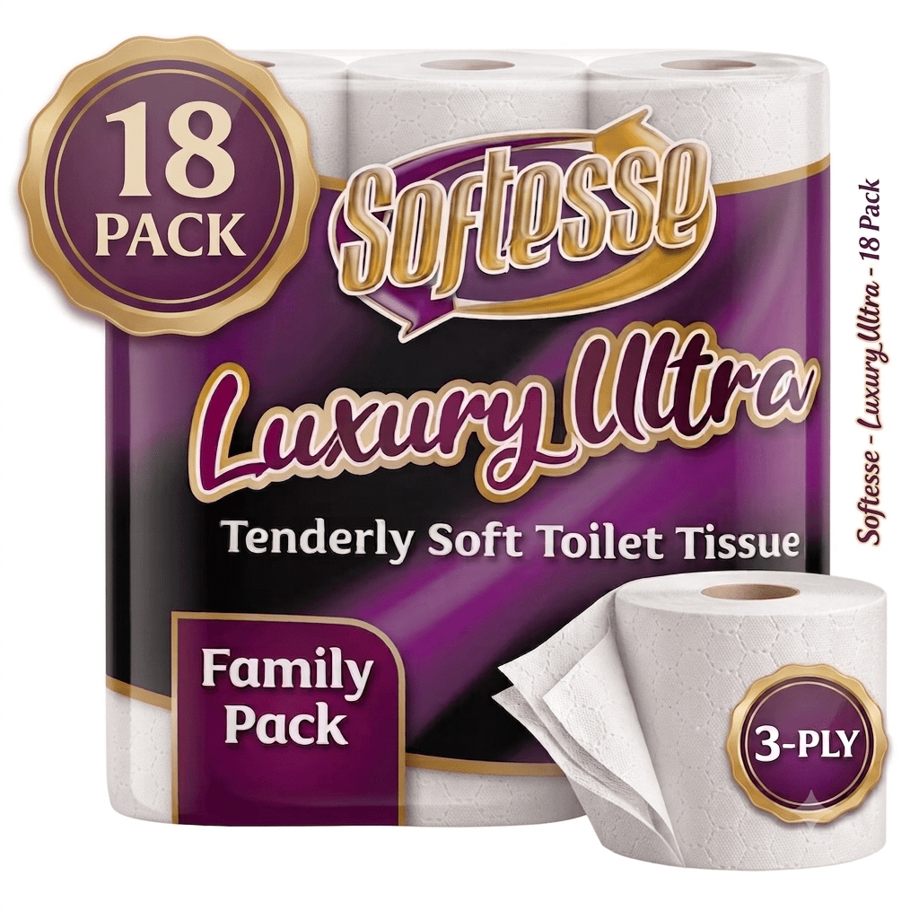 TEMU 18 Rolls Luxury 3-ply Toilet Paper, Ultra Bathroom Tissue, Bulk Quilted Toilet Rolls