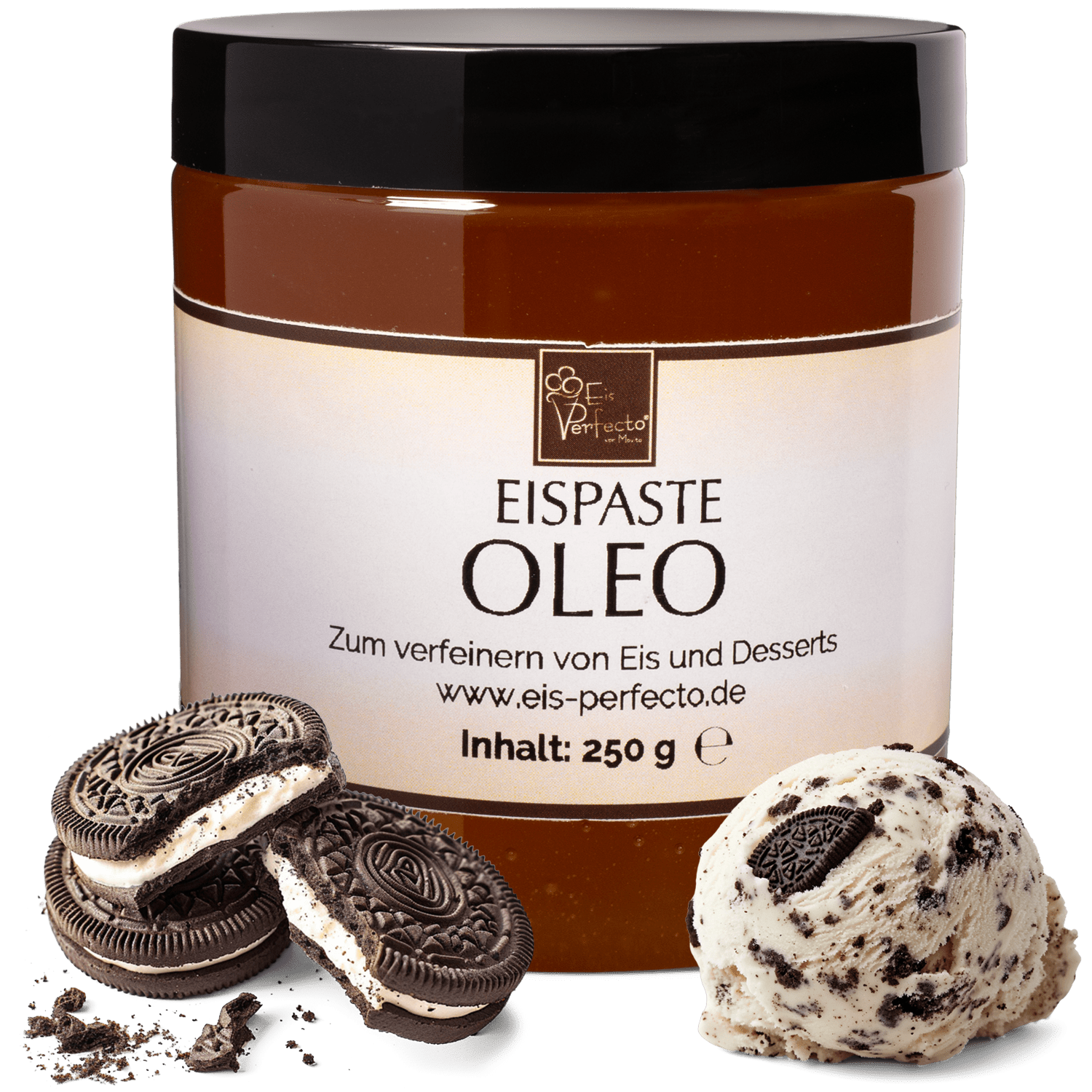Image of Oil Ice Paste 250g | Aroma Paste For Ice Cream With Chocolate Cookie Cream Ice Flavor | Aroma For Ice Cream, Desserts & Milkshakes | Ice Aroma Extract For Refining | Movito