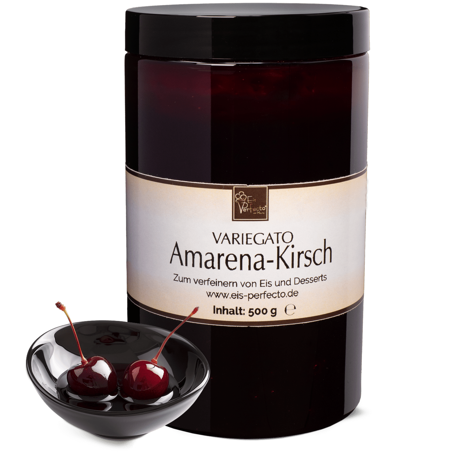 Image of Amarena Cherry Variegato 500g | Fruity Ice Cream Variegato For Marbling Ice Cream | Topping For Ice Cream, Desserts & Yogurt | Amarena Cherry Sauce For Refining | Movito