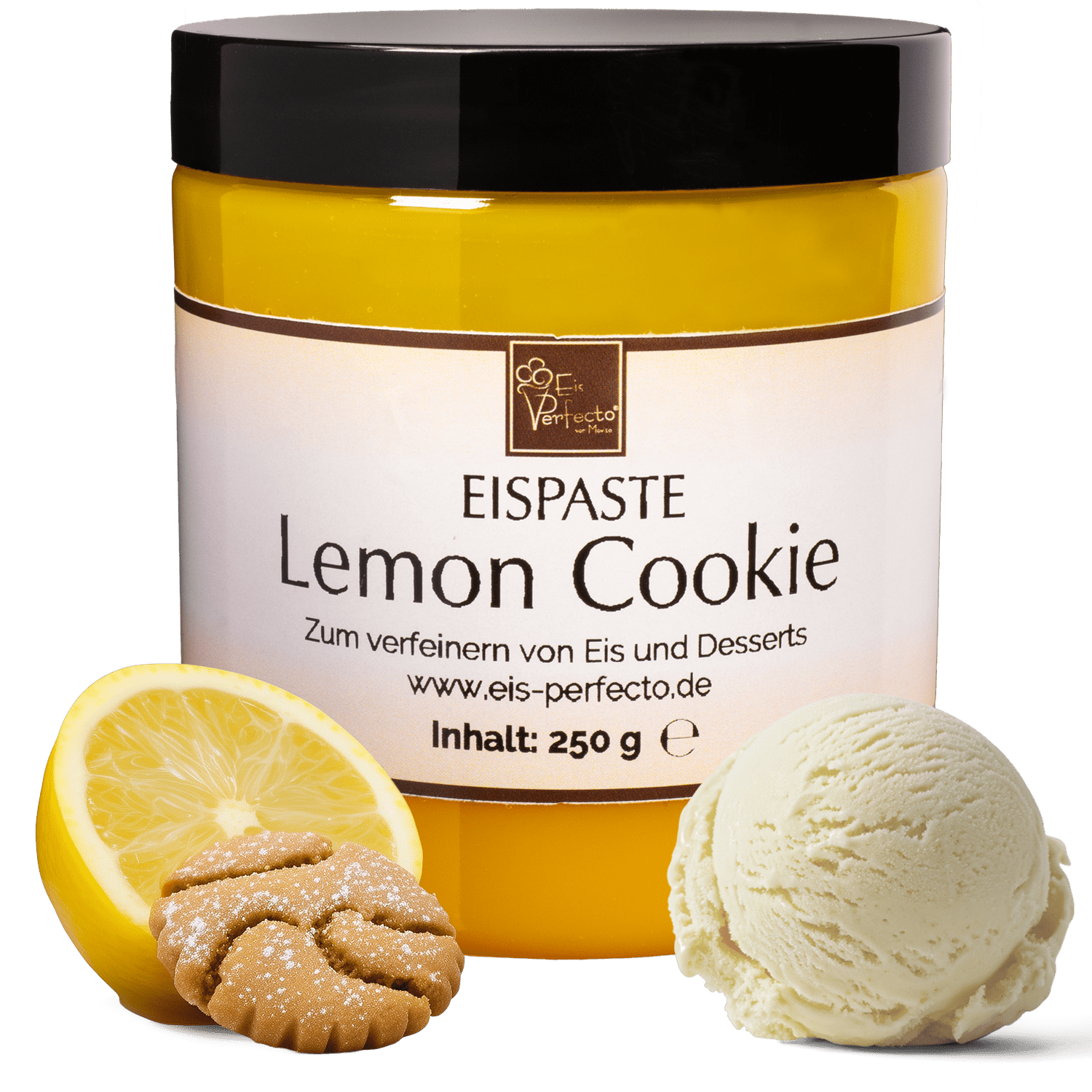 Image of Lemon Cookie Ice Cream Paste 250g | Flavoring Paste For Ice Cream With Lemon Cookie Ice Cream Flavor | Flavoring For Ice Cream, Desserts & Milkshakes | Ice Cream Flavor Extract For Refining | Movito