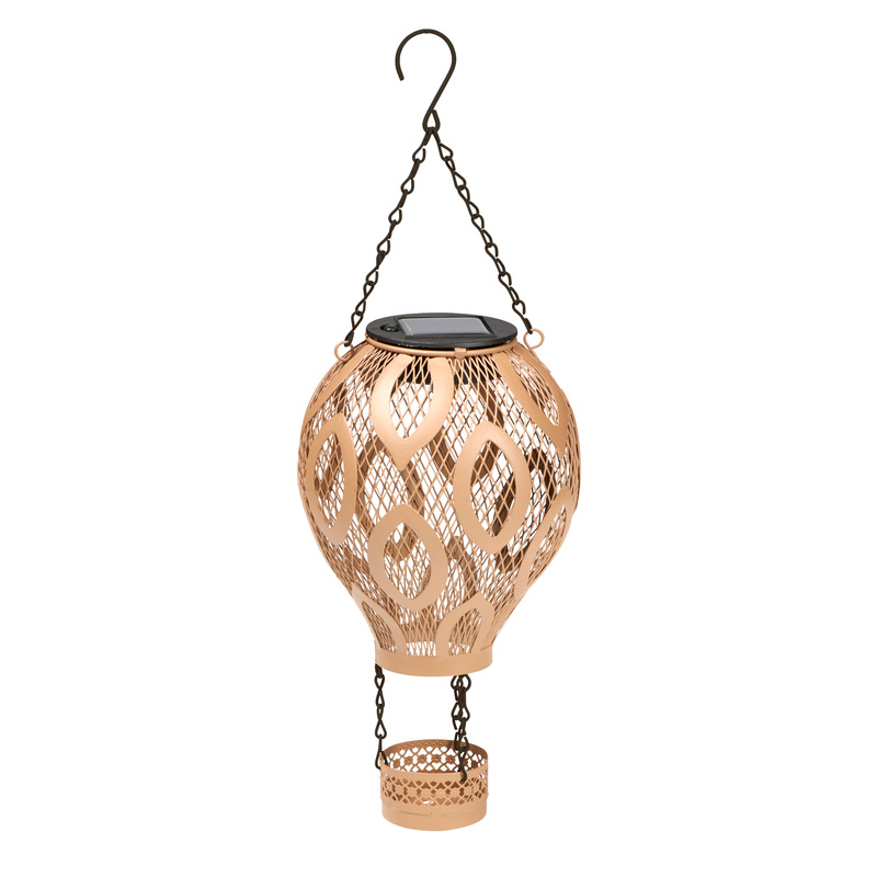Image of Led Solar Air Balloon Led Decorative Lamp Dusk Sensor Shadow Play Oriental