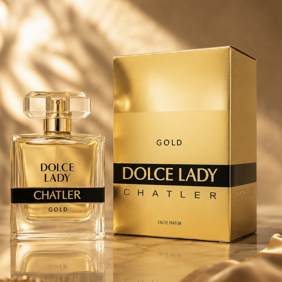Image of Lady Gold By Chatler Eau De Parfum 100ml Sweet And Elegant With Warm And Enveloping Notes, Sophisticated Feminine Fragrance