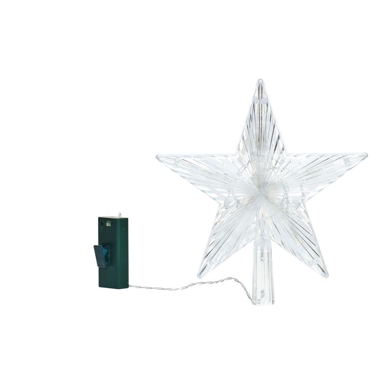 Image of Led Christmas Tree Topper With Mounting Clip And Timer Function 3000k