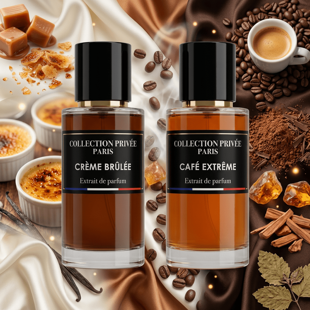 TEMU Lot de 2 de Parfum Mixtes COLLECTION PRIVÉE PARIS CRÈME BRÛLÉE 50ml et CAFÉ EXTRÊME 50ml