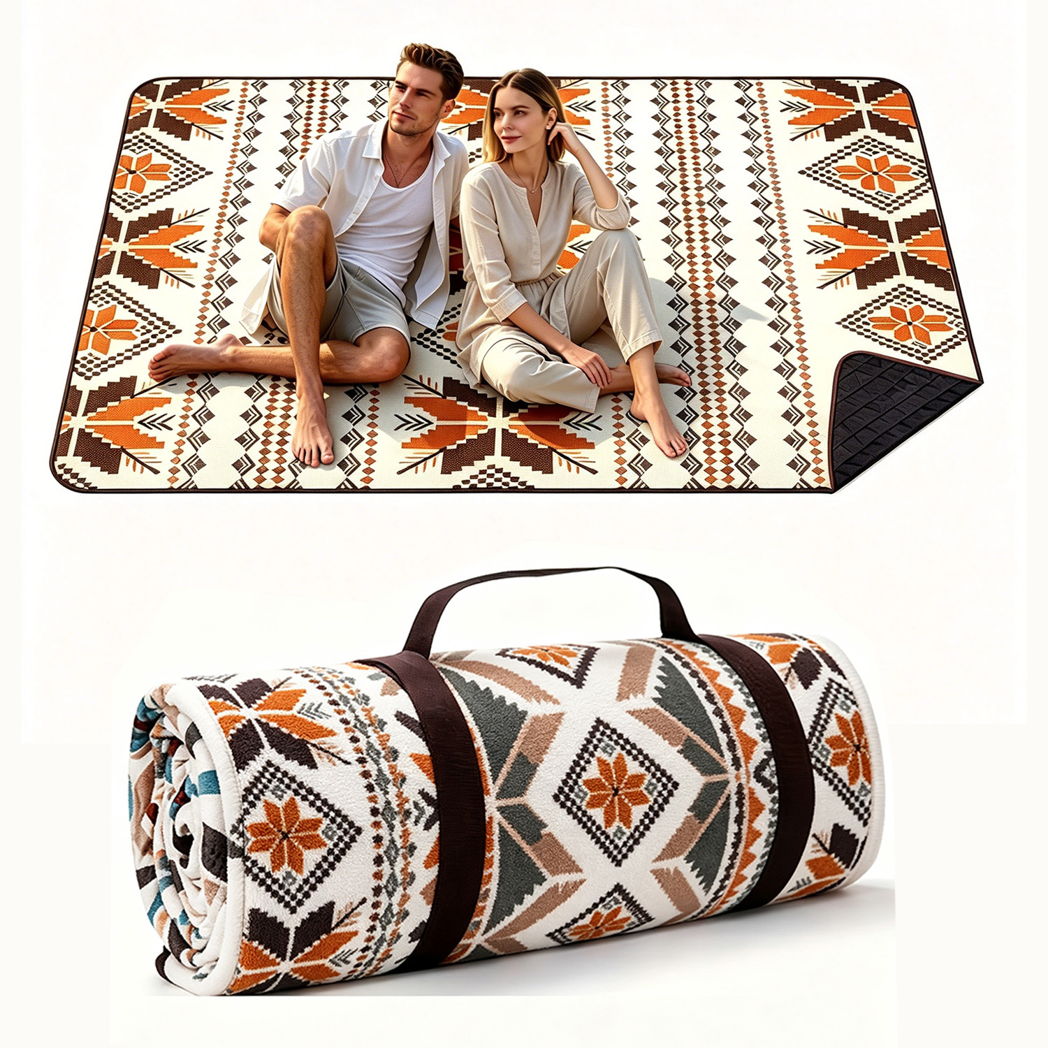 ® Picnic Blanket Xxl Extra Large Outdoor Blanket 200x200, Portable & Washable Insulated Picnic Blanket, Beach Blanket, Beach Mat, Picnic Blanket For Camping, Park (wind And )