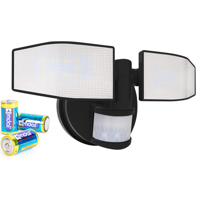 Image of Led Spotlight With Motion Sensor And Swiveling Heads