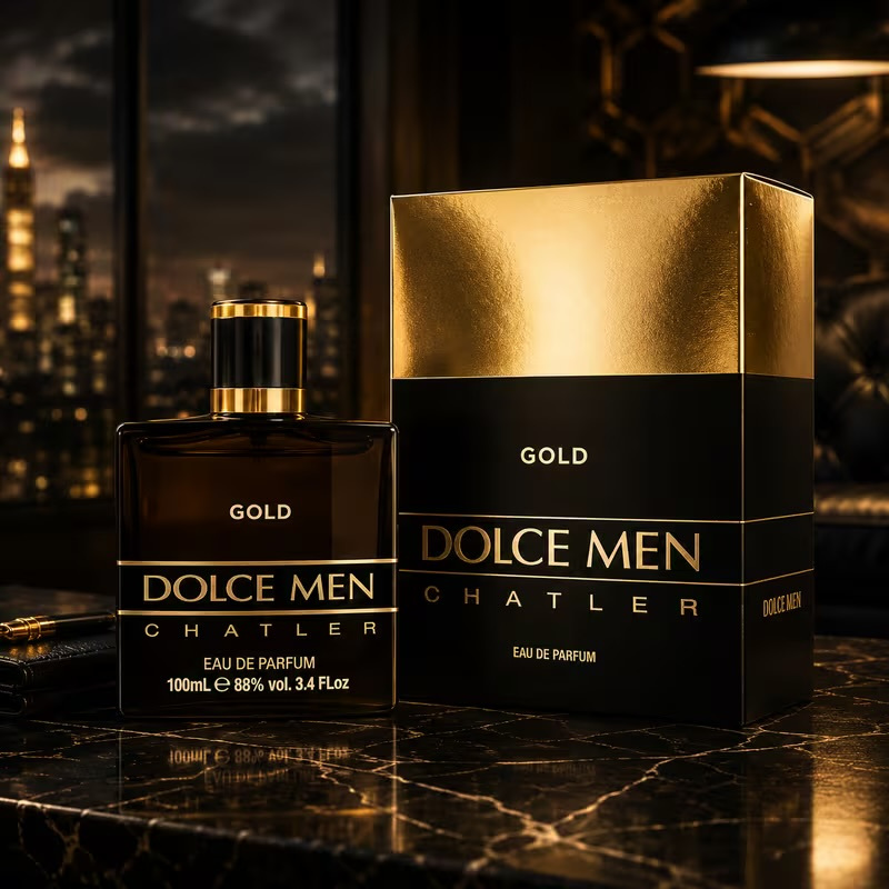 Image of Men Gold By Chatler Eau De Parfum 100ml, And Elegant Scent With Warm And Masculine Notes, Sophisticated And Modern Fragrance