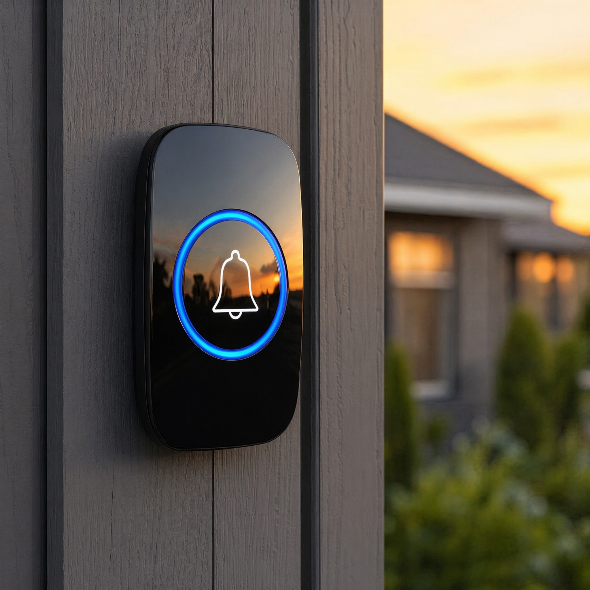 Wireless Doorbell, 100m Ultra Long Range, 60 , 0-115db Adjustable Volume, 5 Led Flash Levels, Plug-in Door Chime For