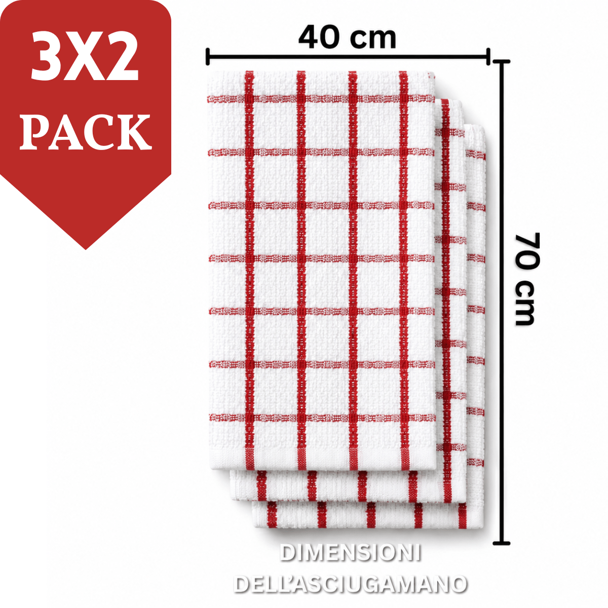 TEMU Set Of 6 Kitchen Cloths With 100% Mesh Weave, Ideal For Of Dishes And Coffee Machines; Ultra-absorbent Checkered Towels, Perfect For Restaurants