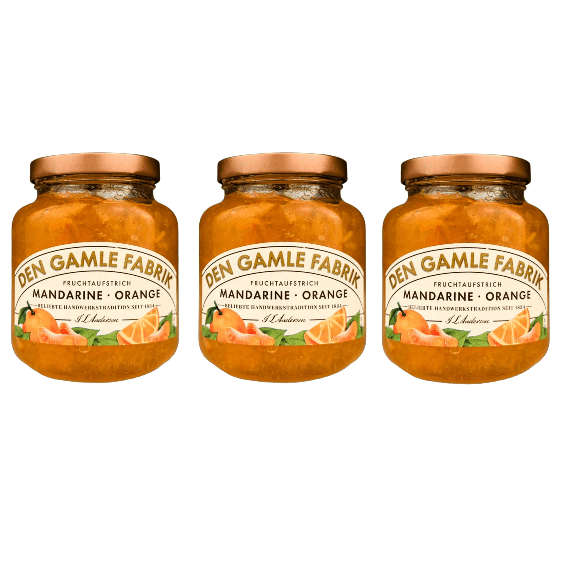 Image of The Old Factory Mandarin-orange Marmalade - Gourmet Fruit Marmalade 3 X 380g