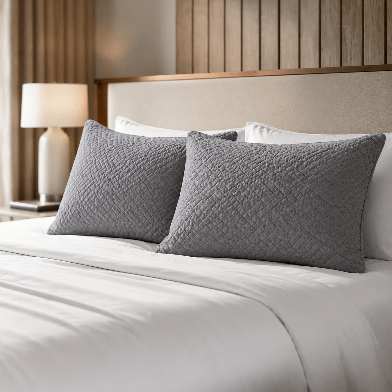 TEMU Pack Of 2 Pillow Protectors, Soft Microfibre Zipped Pillow Covers, Breathable Padded Pillowcase Guards, Machine Washable Bedding Essential,