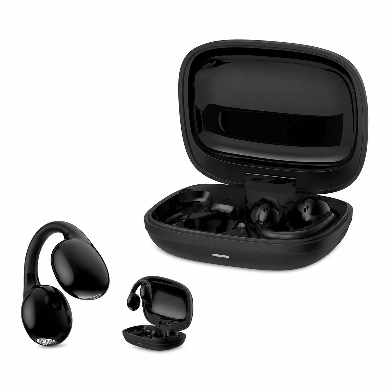 TEMU Auriculares inalámbricos, inalámbricos con micrófono HD, auriculares Bluetooth 5.3 BLE, auriculares deportivos