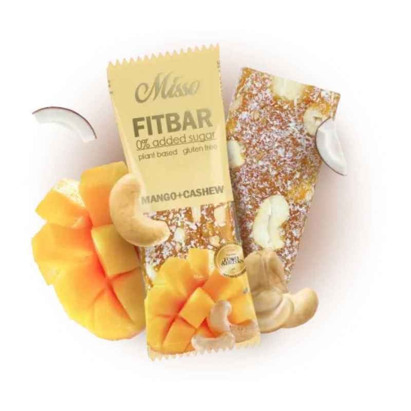 10-pack Fitbar Fruit Bars "mango + Cashew", 30 G, Misso