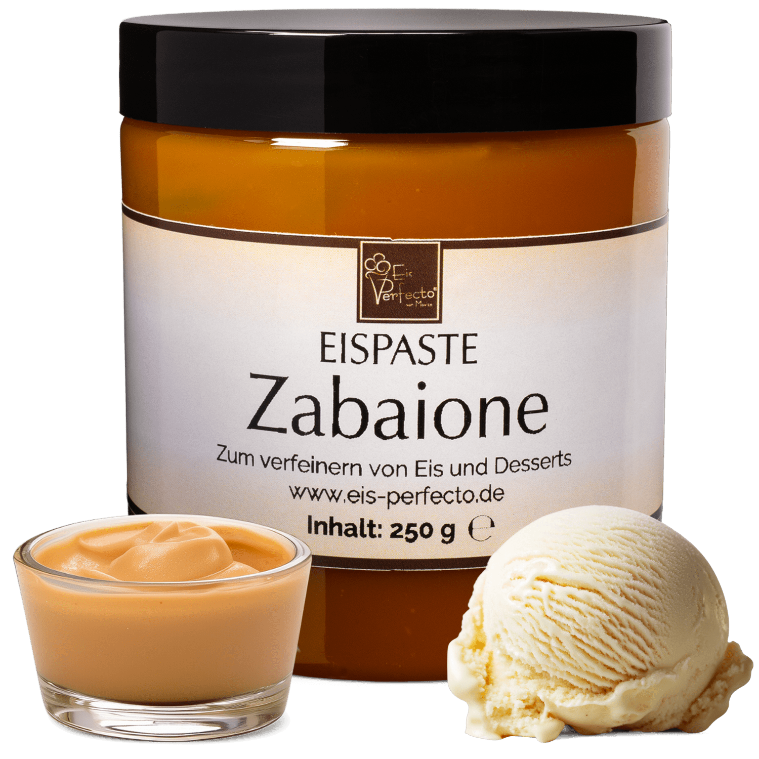 Zabaione Ice Cream Paste 250g | Aroma Paste For Ice Cream With Creamy Zabaione Ice Cream Flavor | Aroma For Ice Cream, Desserts & Milkshakes | Ice Cream Aroma Extract For Refining | Movito