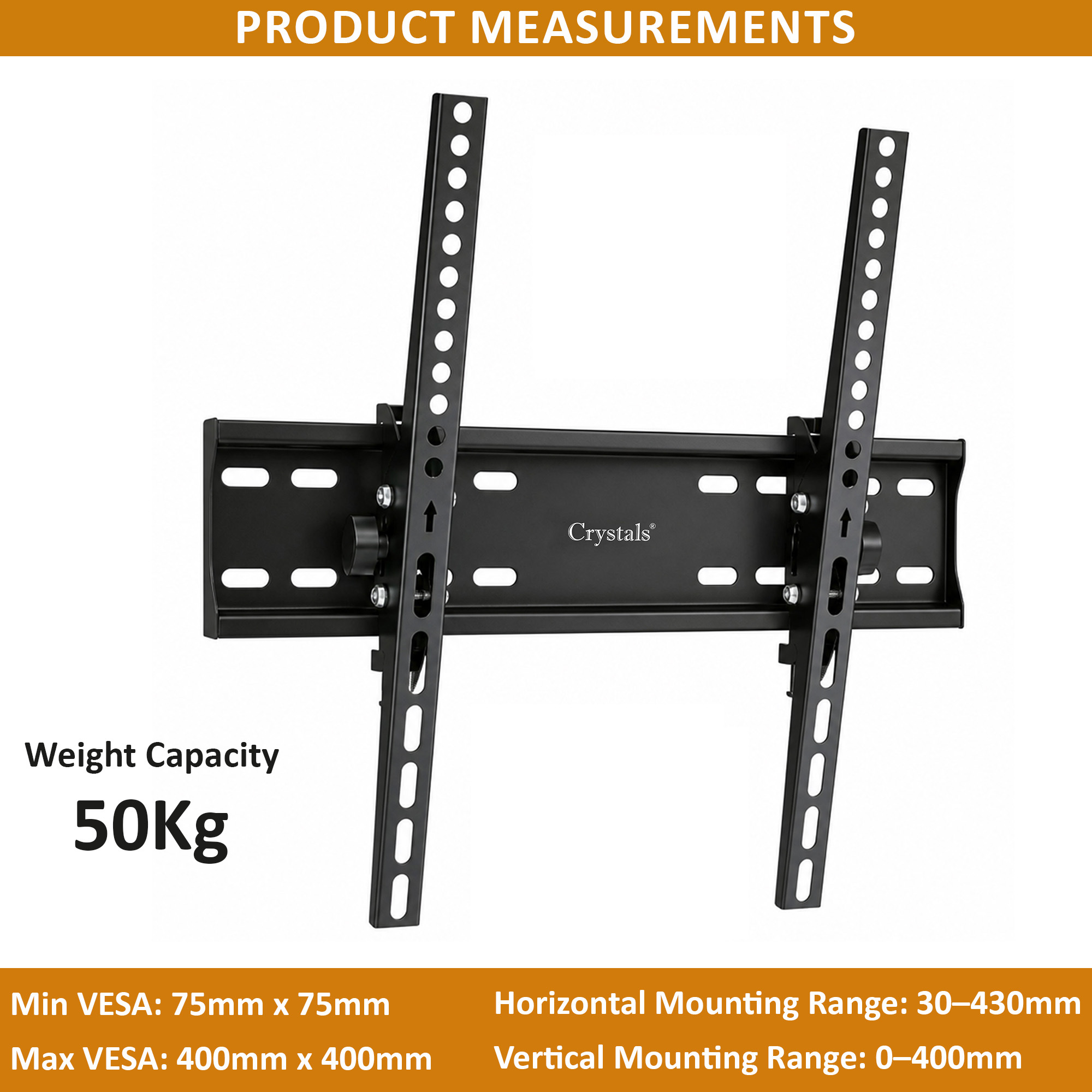 TV Wall Bracket Mount TILT for 26-65 Inch Flat LCD LED QLED TVs