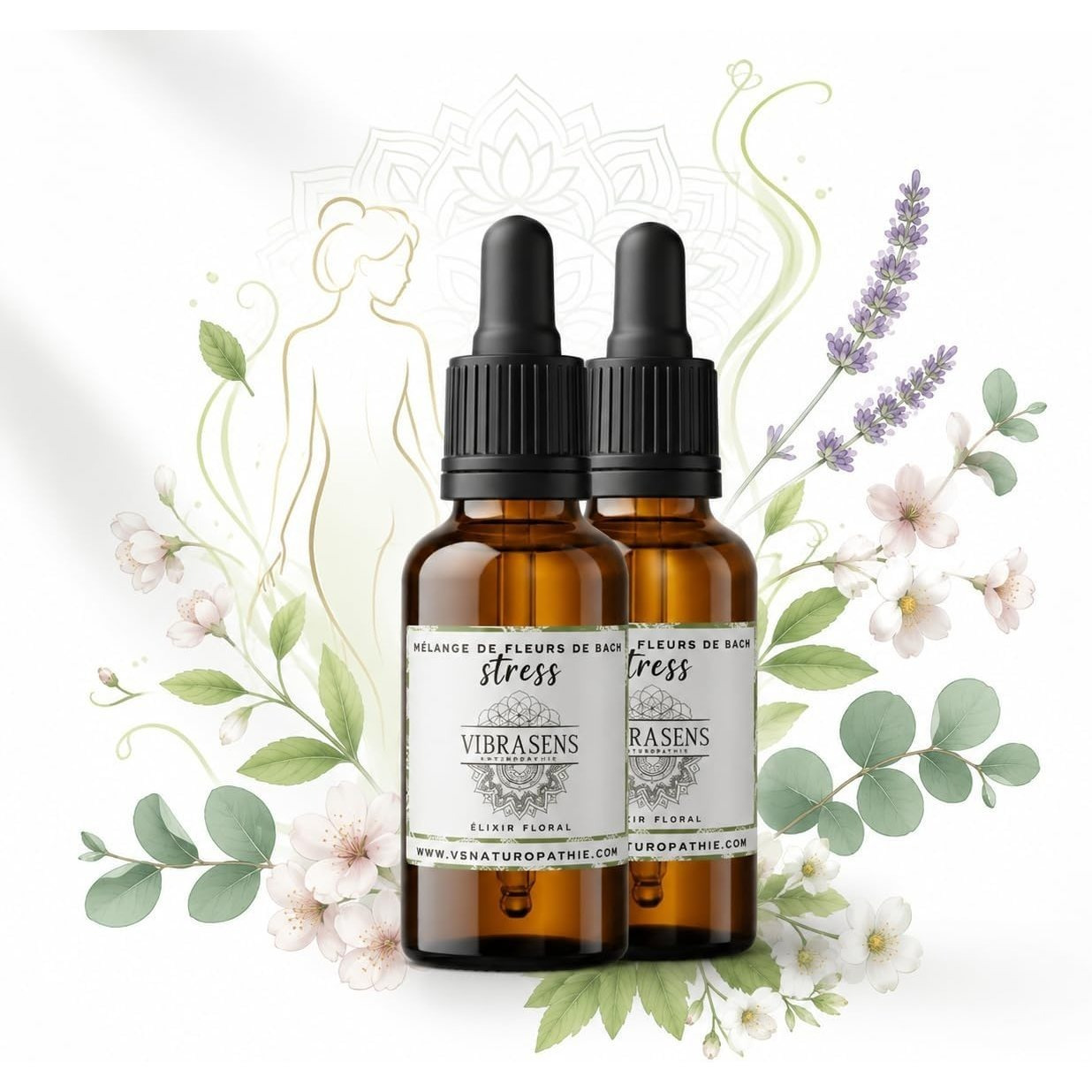 TEMU ANTI STRESS Fleurs de Bach 30ml + 1 flacon OFFERT - surmenage - tension du - surcharge émotionnelle - pensées envahissantes