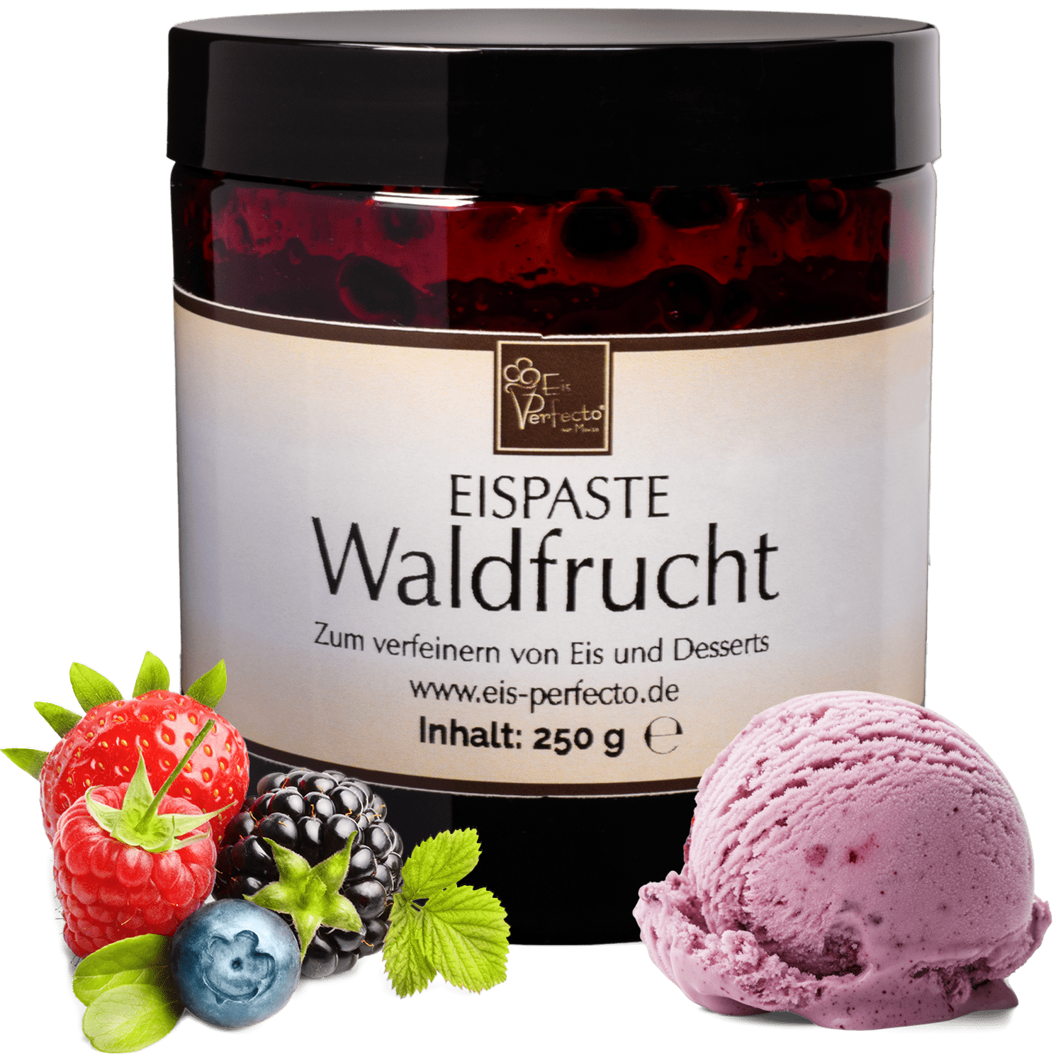 Forest Fruit Ice Paste 250g | Flavor Paste For Ice Cream With Fruity Forest Fruit Ice Flavor | Flavoring For Ice Cream, Sorbet, Desserts & Milkshakes | Ice Cream Flavor Extract For Refining | Movito
