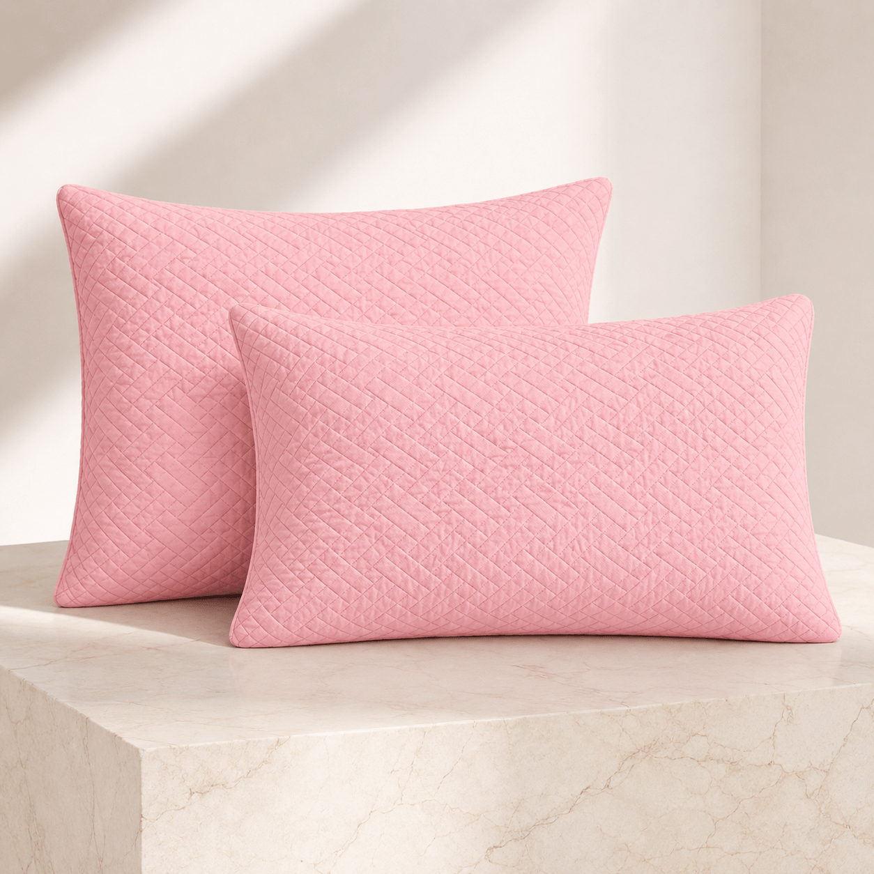 TEMU Premium Pack Of 2 Pillow Protector Cover Set, Soft Microfiber Pillowcase Guard, Breathable Bedding Pillow Cover, Washable Everyday Pillow