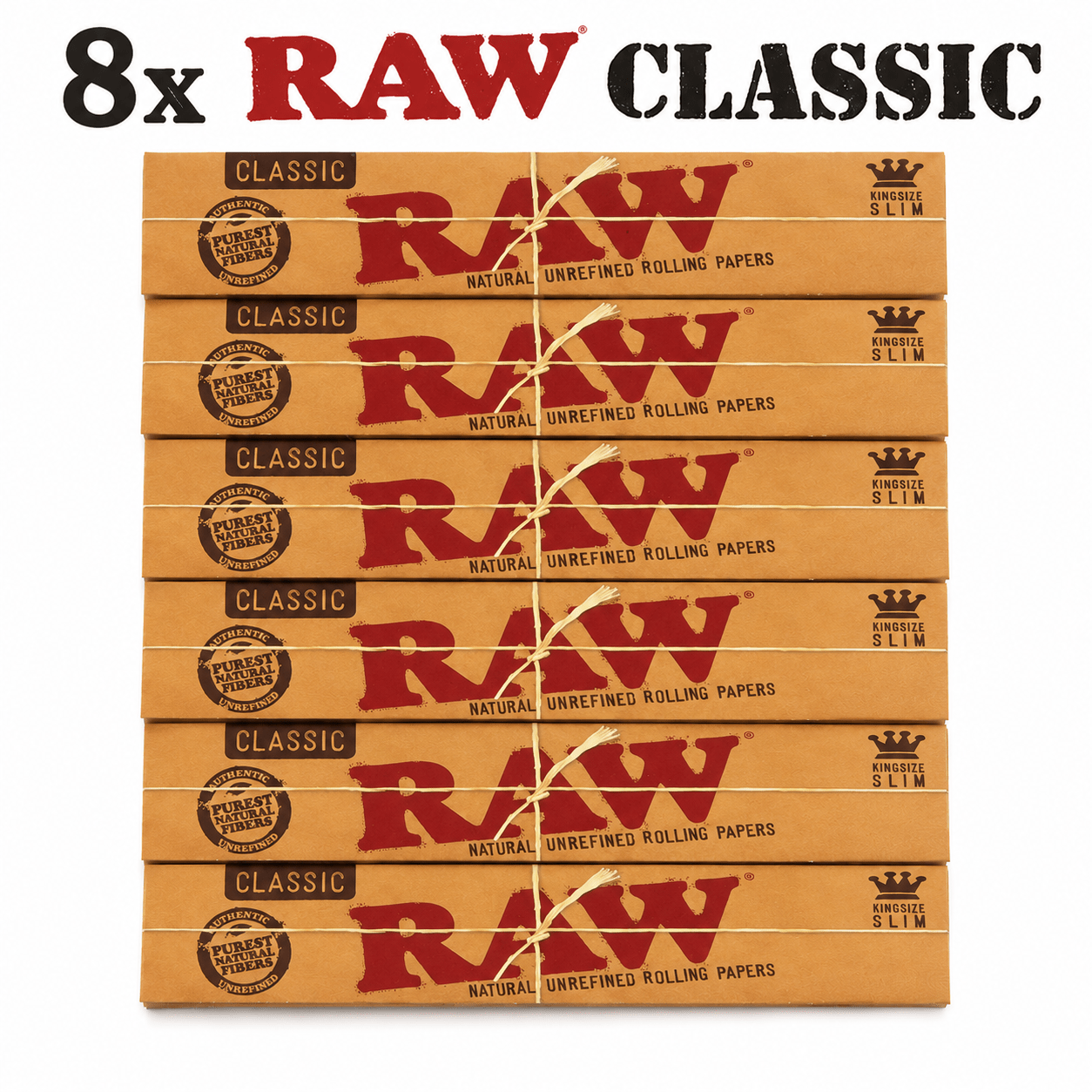Classic Kingsize Slim Rolling Paper – Unbleached Sheets Made Of Natural Fibers