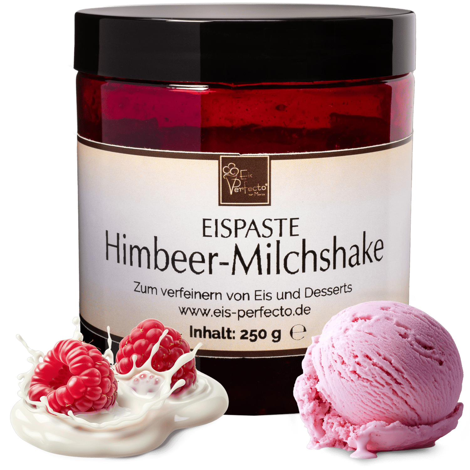 Raspberry Milkshake Ice Cream Paste 250g | Aroma Paste For Ice Cream With Raspberry Milkshake Ice Cream Flavor | Aroma For Ice Cream, Desserts & Milkshakes | Ice Aroma Extract For Refining | Movito