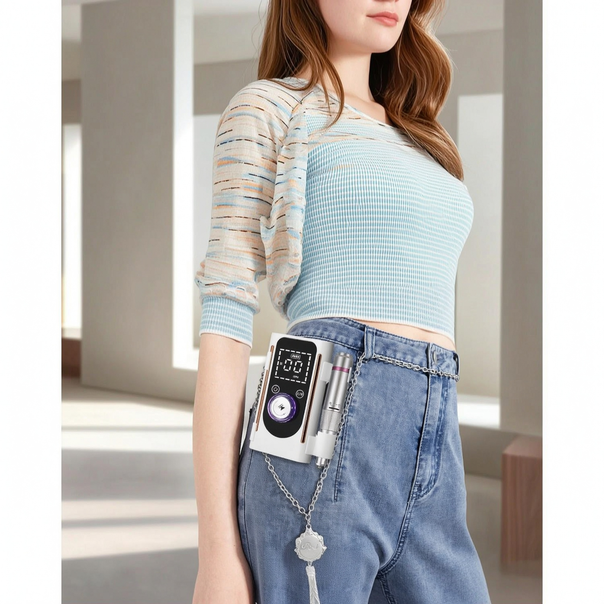 Image of Wireless Electric Nail Drill 4500rpm, 2500mah Rechargeable Nail File With Charging Dock & Lcd Screen, 13 In 1 Portable For Gel Removal, Home & Salon Use