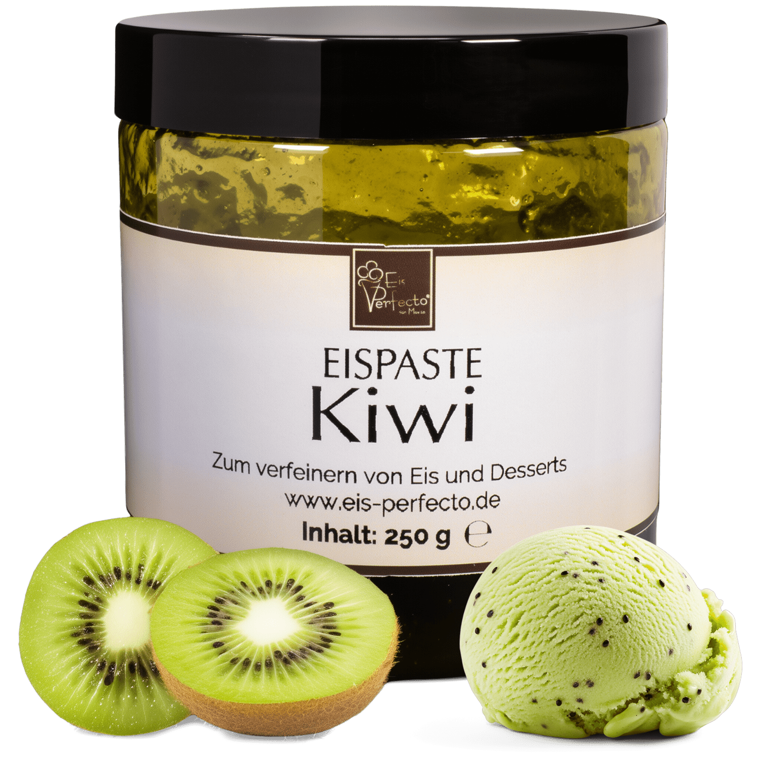 Kiwi Ice Cream Paste 250g | Flavor Paste For Ice Cream With Fruity Kiwi Ice Cream Taste | Flavoring For Ice Cream, Sorbet, Desserts & Milkshakes | Ice Cream Flavor Extract For Refining | Movito
