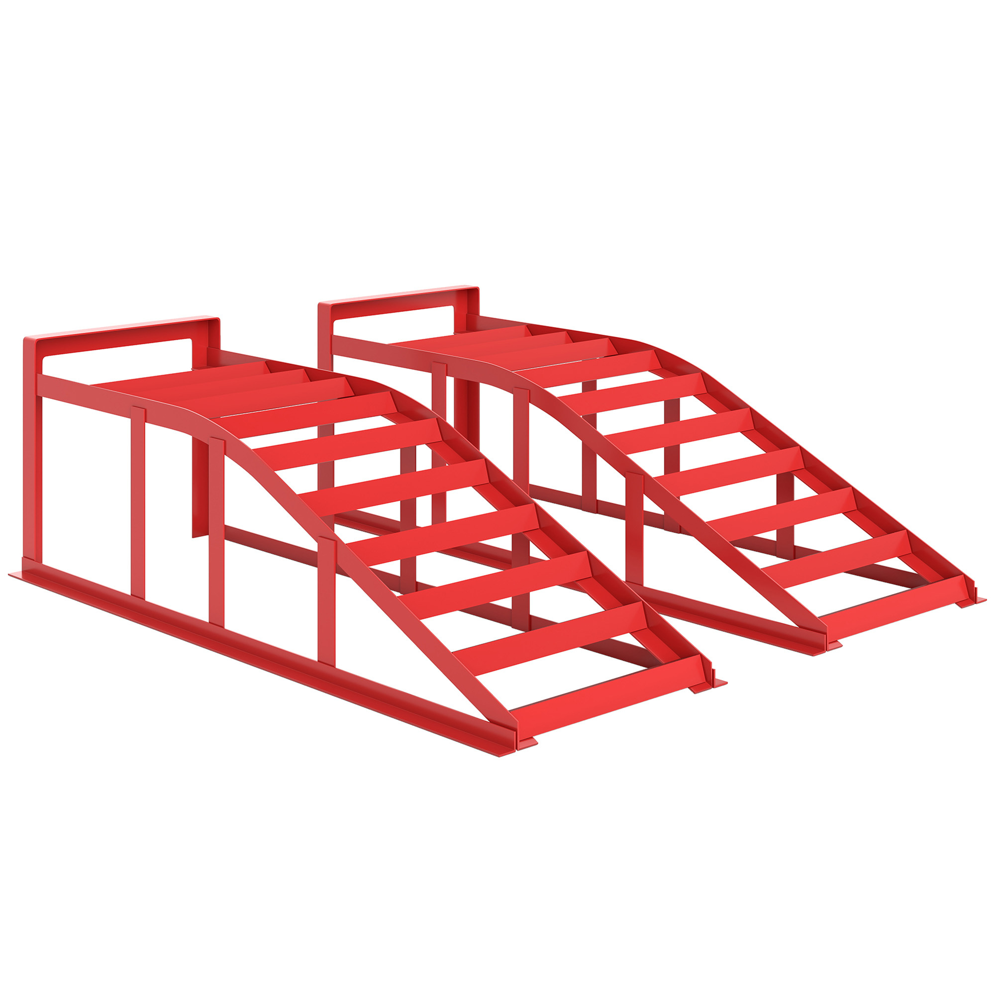 TEMU HOMCOM Lot de 2 rampes d' pour voiture, rampe de levage voiture en acier, antidérapantes, pour et la réparation de véhicules, pour garage,