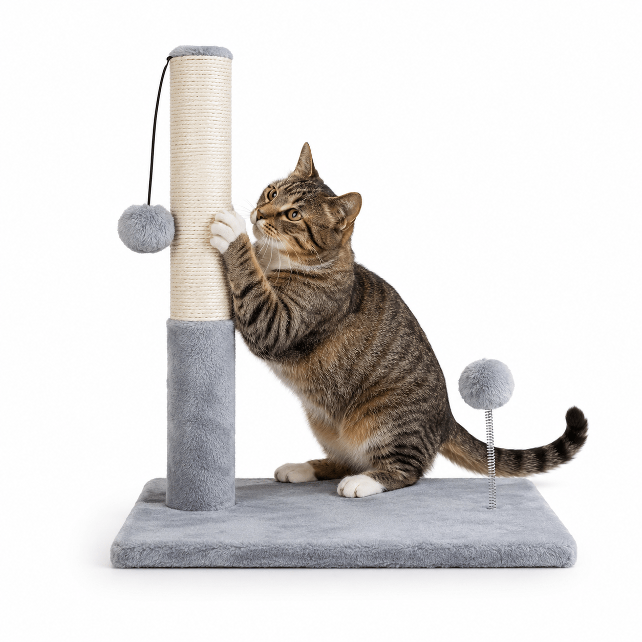 Cat Scratching Post With A Pole - Large Stable Pole - 36cm Sturdy Construction For Scratching And Playing, For Cats Of All Breeds.