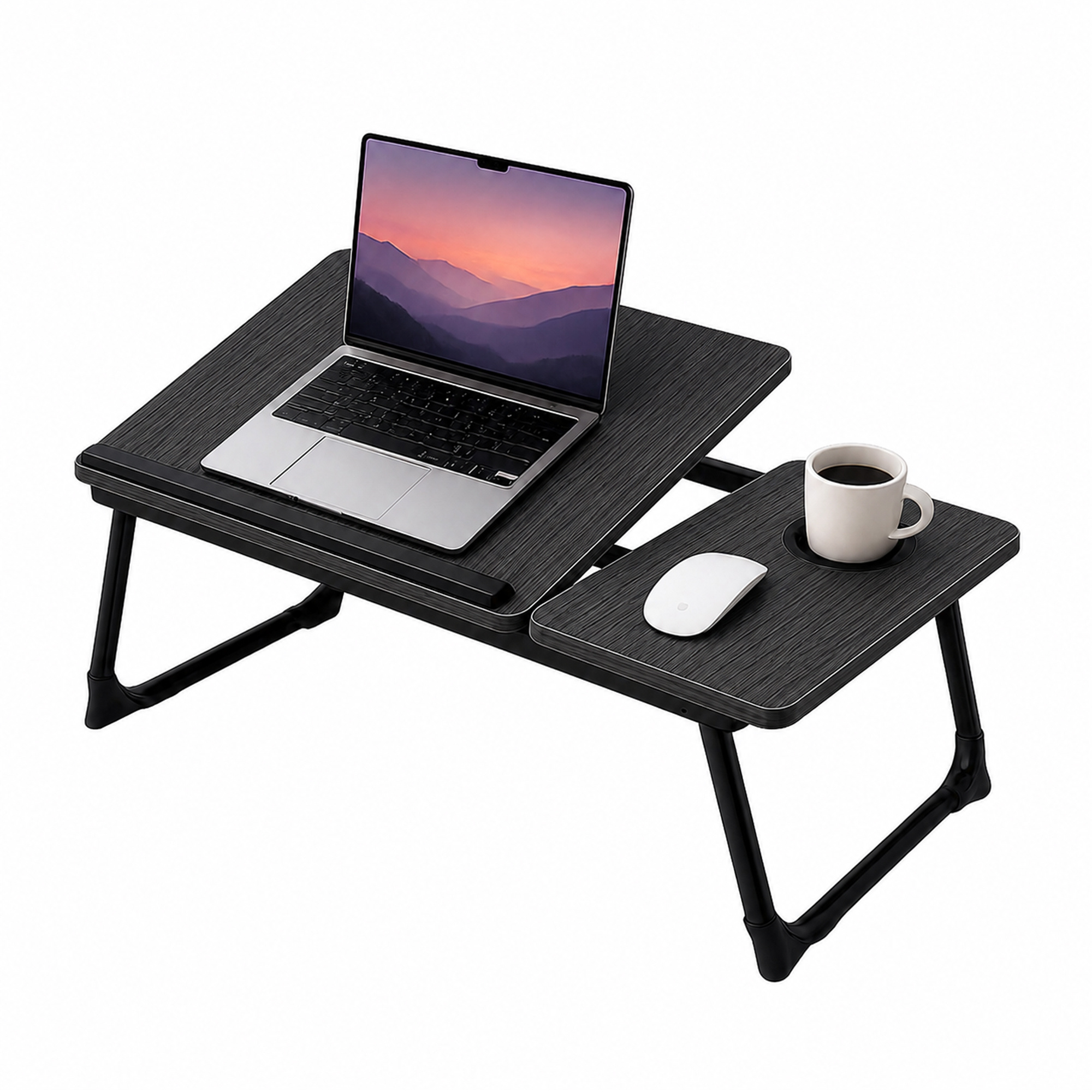 TEMU Mesa Plegable Multifunción para Portátil, Tablet, Trabajo y Estudio 56x32x25cm Home | Escritorio Plegable con 5 Posiciones de Inclinación