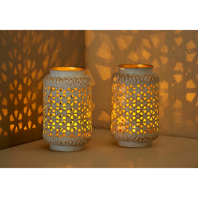 Image of Oriental Led 2pcs Set With Shadow Play For A Cozy Atmosphere