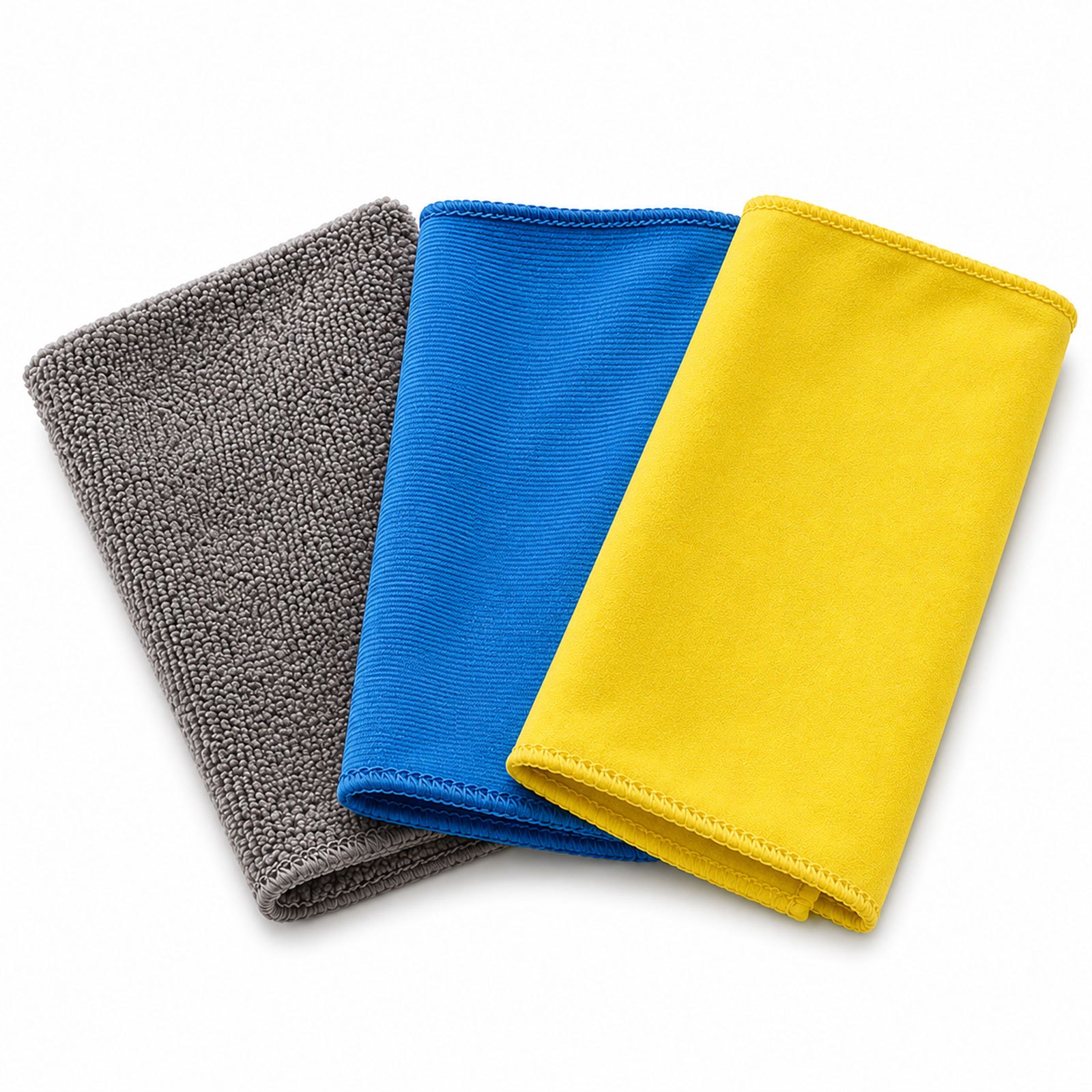TEMU 3PCS Paquete de Paños de Microfibra – Toallas Multiusos para el Hogar, Automóvil y Cocina, Duraderas y Absorbentes, Ideales para Sala,
