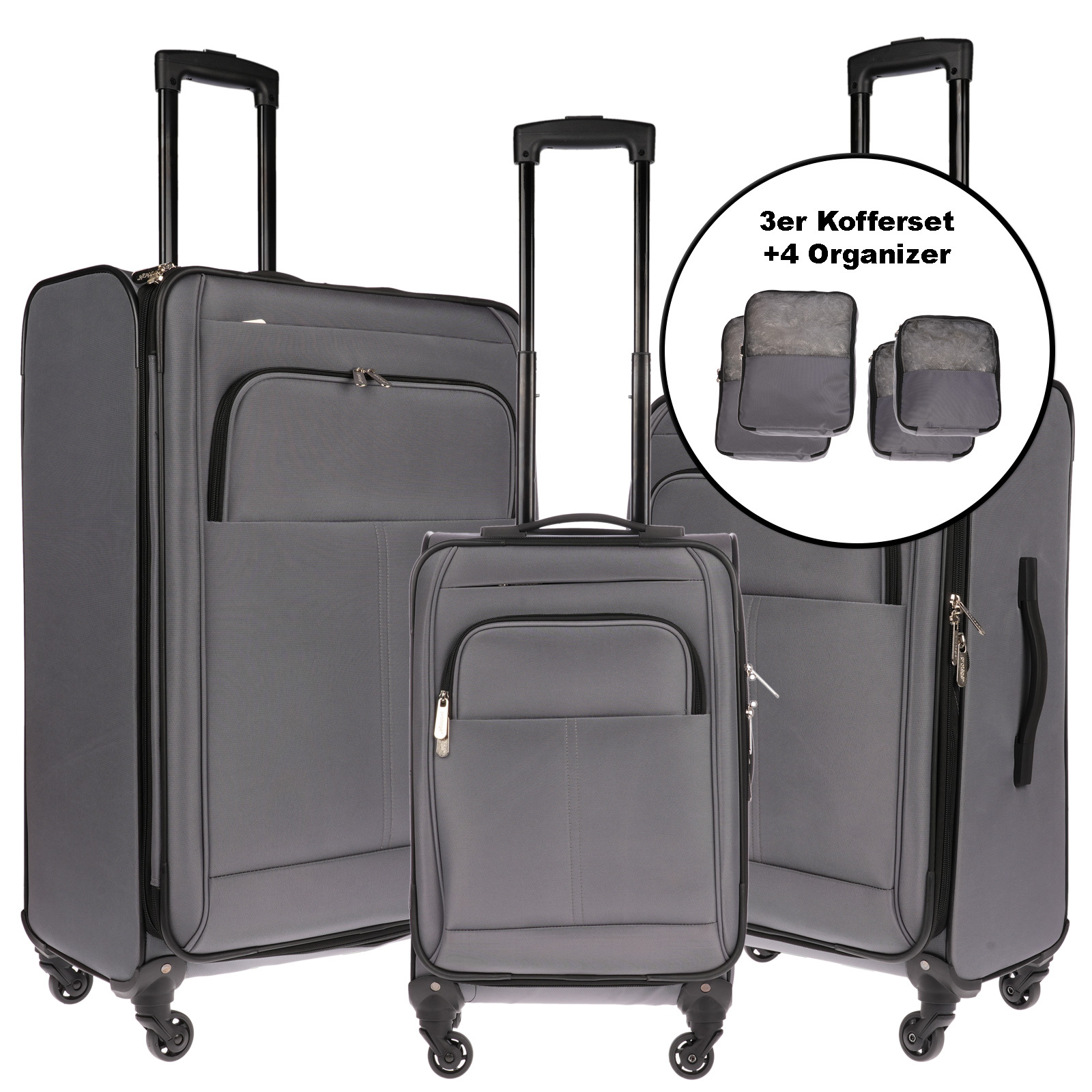 Image of 3rd Luggage Set For Men And Women Travel Bag 4-wheel Set Suitcase Hardshell Suitcase , L, And Xl Sizes With Lock