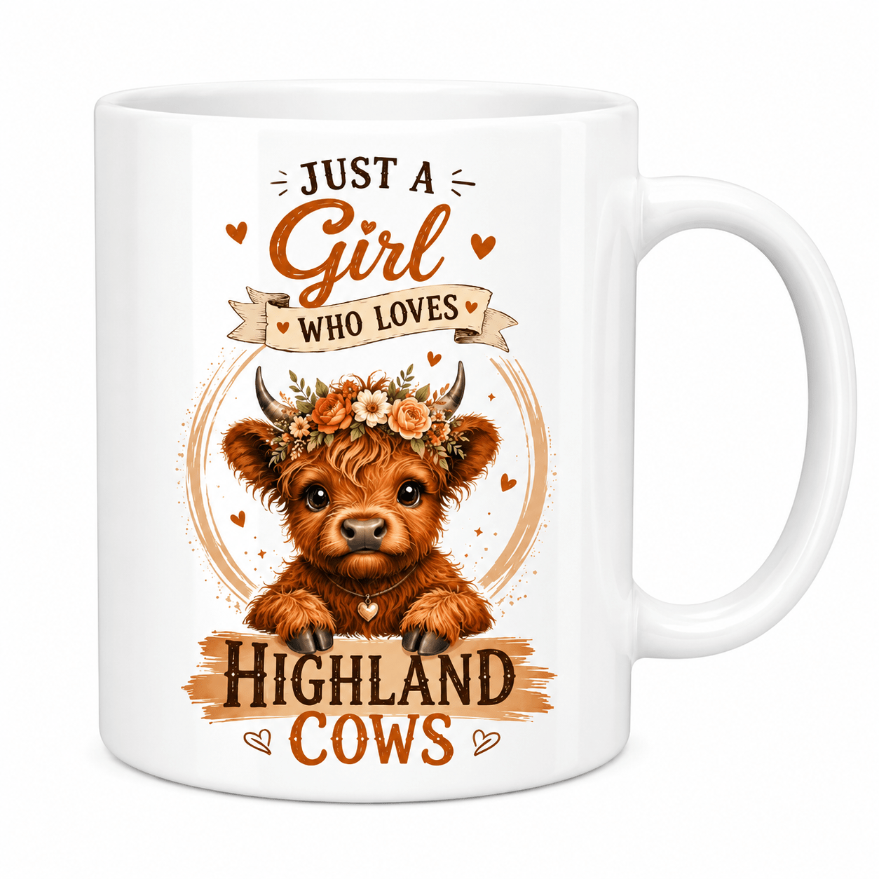 TEMU Who Highland Cows Mug Cute Cow Design 11oz Coffee Cup Farm Animal Ceramic Tea Mug For Women And Girls Unique Birthday Christmas Valentine's Day