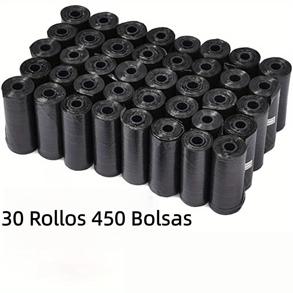 TEMU 30 Rollos 450 Uds Bolsas para de Perro, Bolsas Repuesto Portátiles Resistentes, Limpieza de Mascotas, Fáciles de Guardar, Ideal para Salidas de