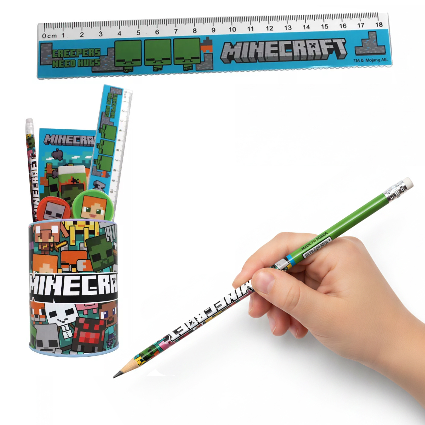 Stationery Set With 7-piece Pencil Holder