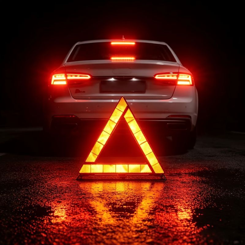 Portable Folding Car Warning Triangle for Road Emergencies