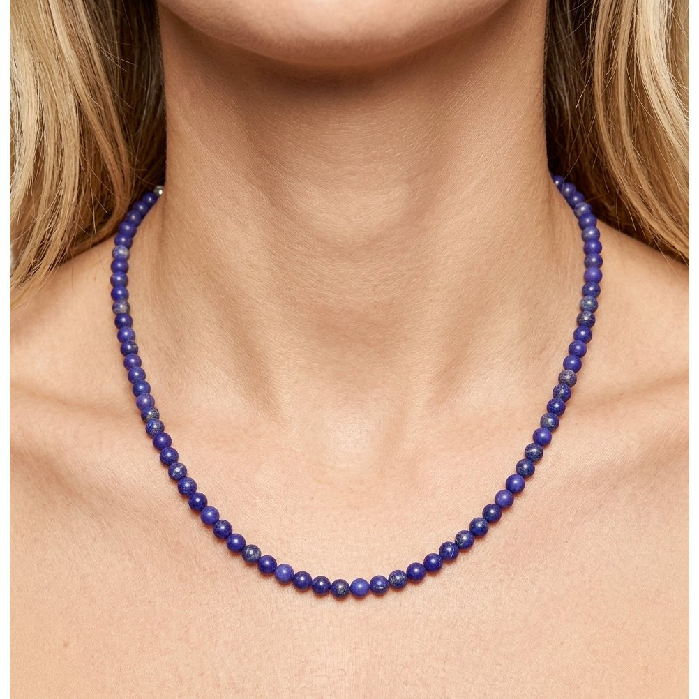 925 Sterling Silver Minimalist Beaded Choker Necklace — Adjustable