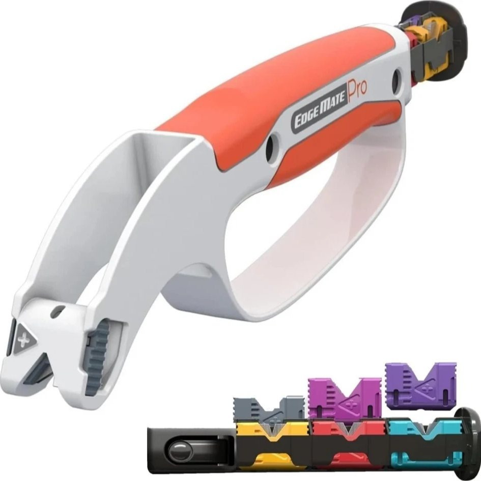 Pro 7-in-1 Manual Knife Sharpener With Integrated Magazine