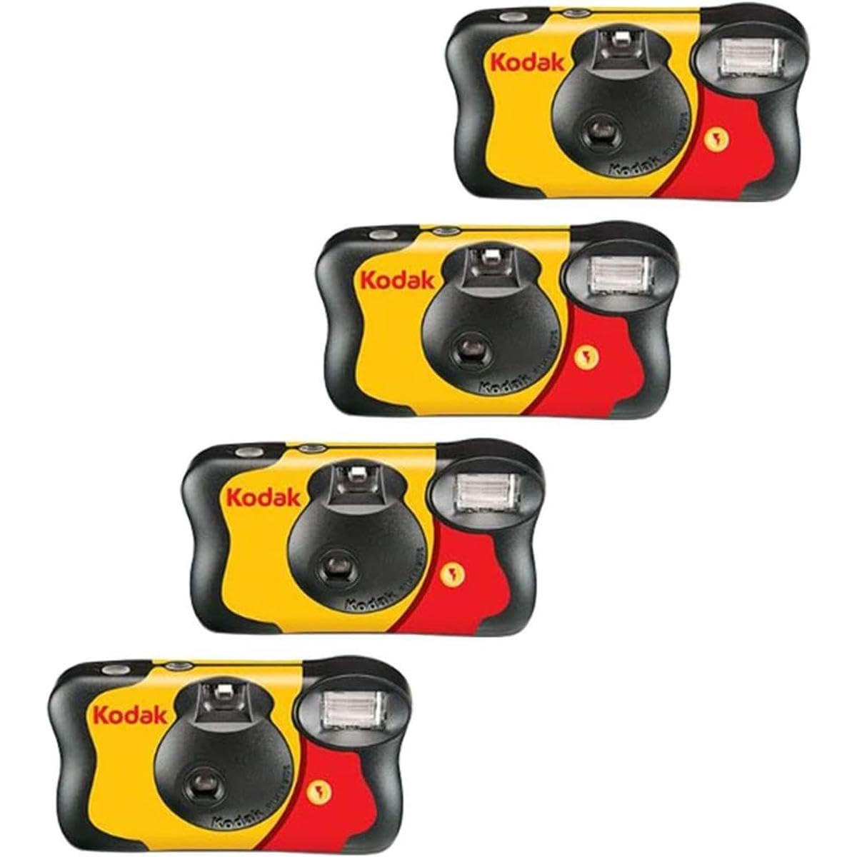 TEMU Kodak - Cámara desechable de un Solo Uso de con Flash, 27 exposiciones, Paquete de 4