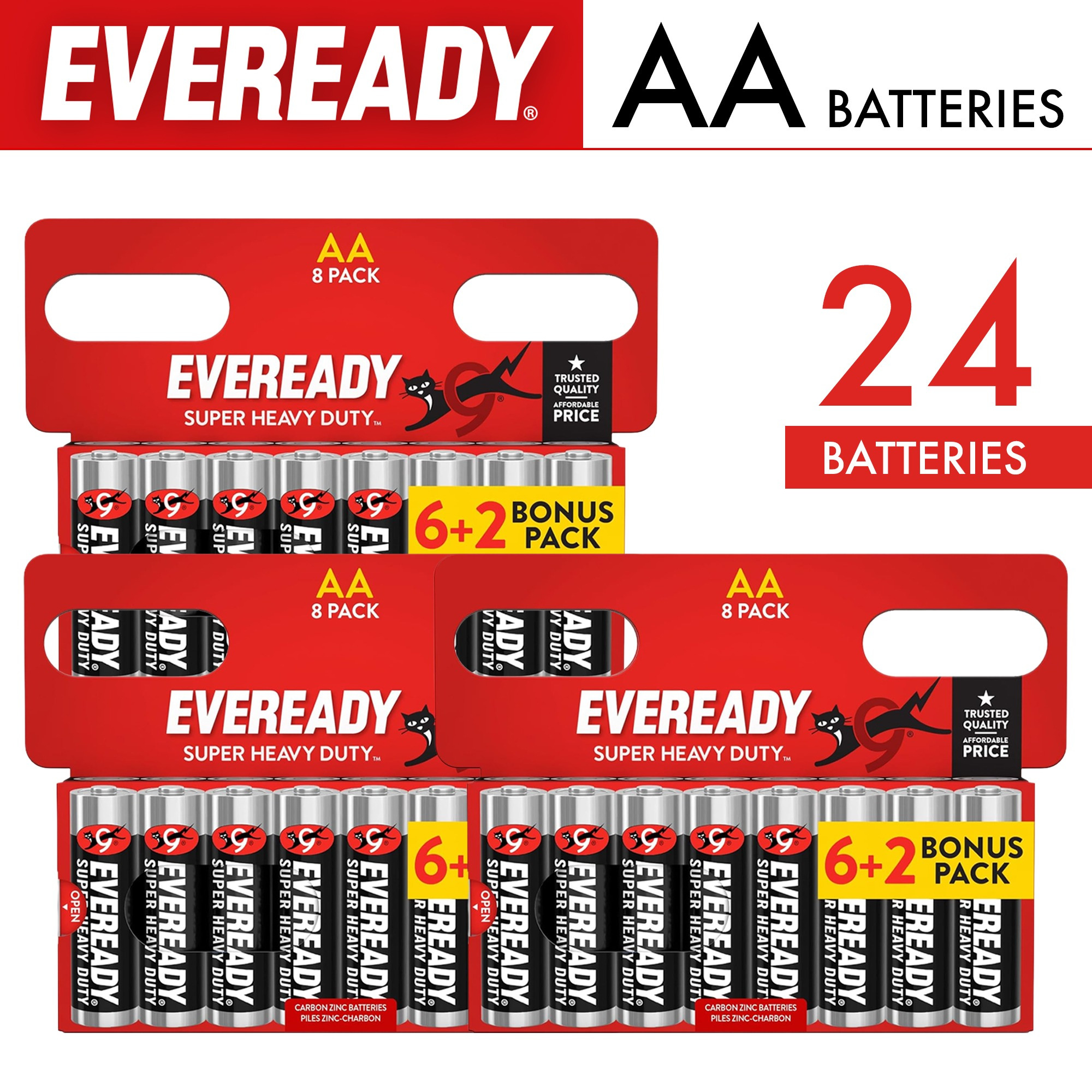 TEMU Duty Batteries Aa 1.5v 24 Pack – For Remote Controls, Clocks, Toys & Everyday Devices