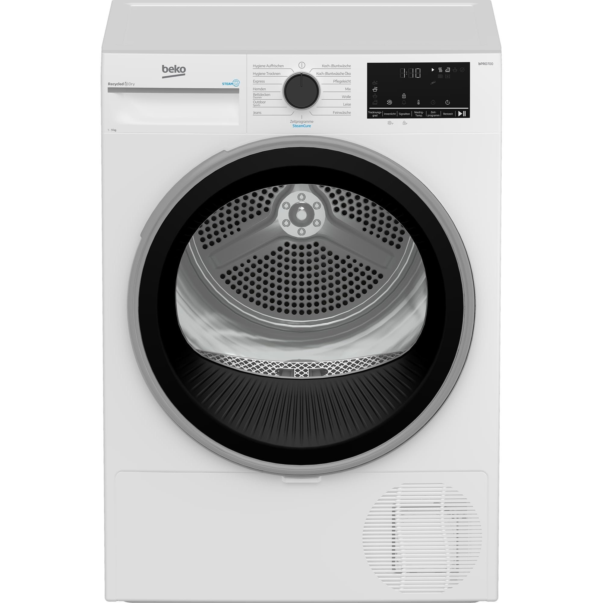 Image of Beko B5t69219 Washing Machine, 9 Kg, Front Loader Dryer, 15 Programs, Sensor Drying, Aquawave Gentle Drum, Digital Display, Allergy-friendly, White