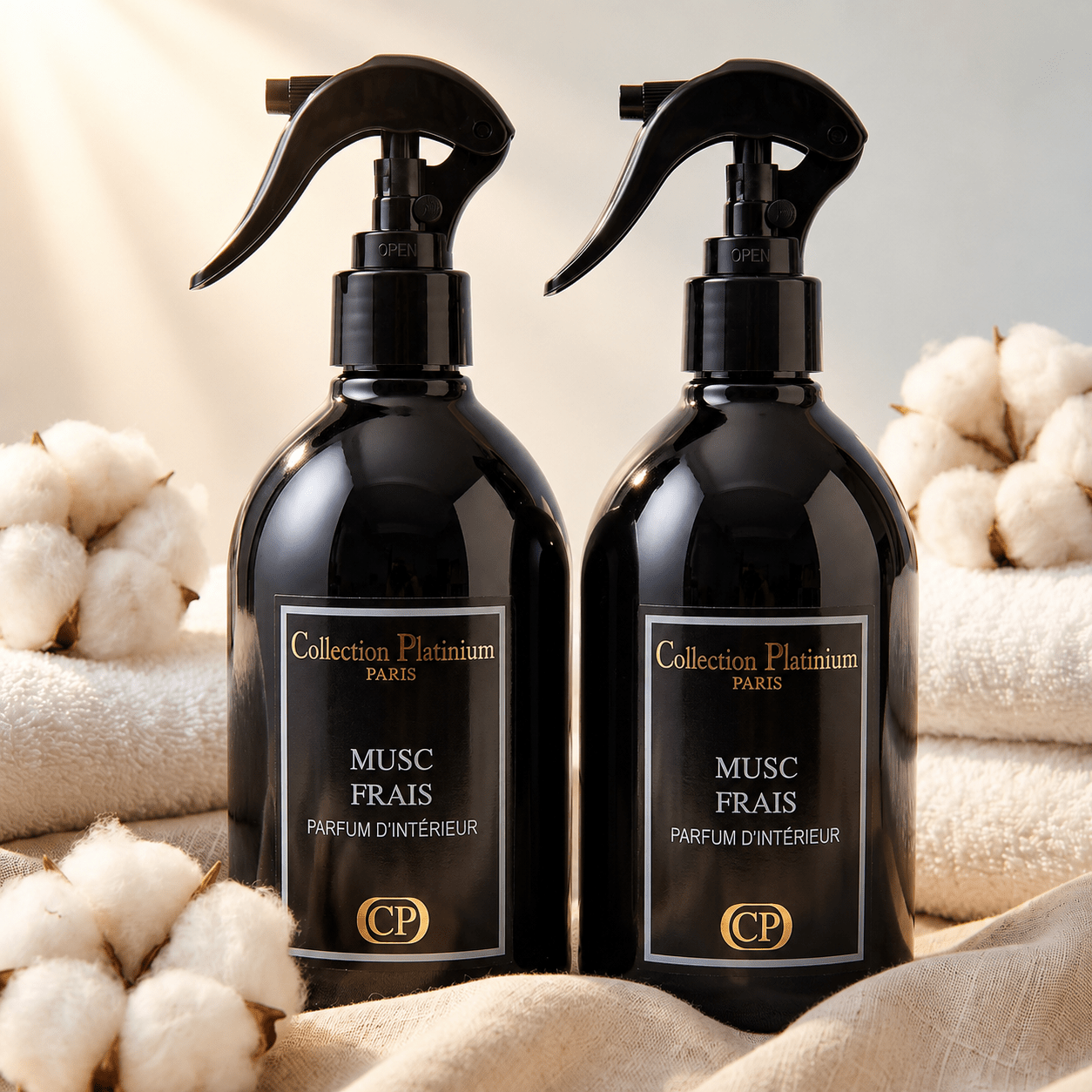 TEMU Dúo de 2 ambientadores en spray, COLECCIÓN PARIS, ALMISCARE , 250 ml + 250 ml, para el hogar y almiscaradas