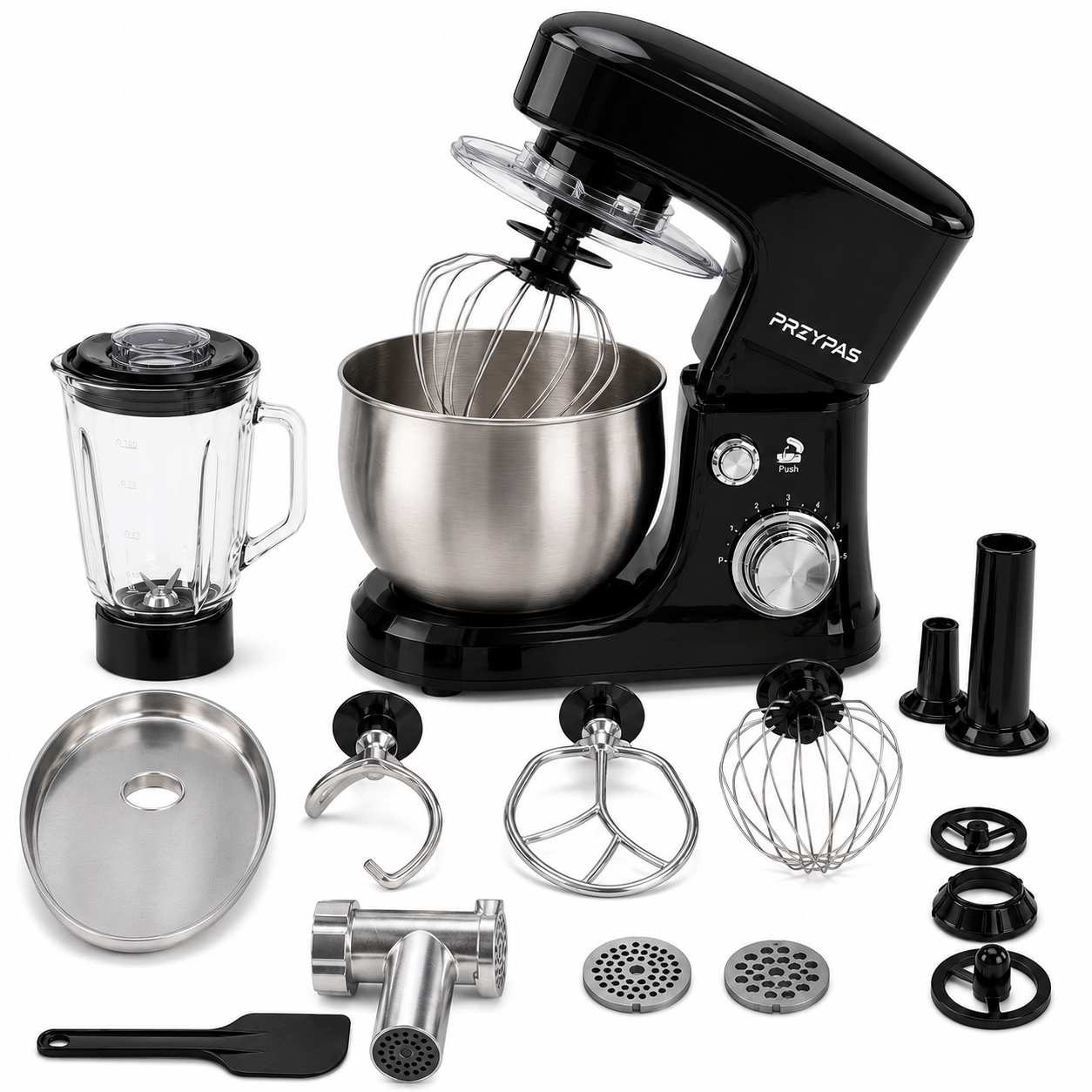 Image of 3-in-1 Meat Grinder Blender 5l Bowl Mixer