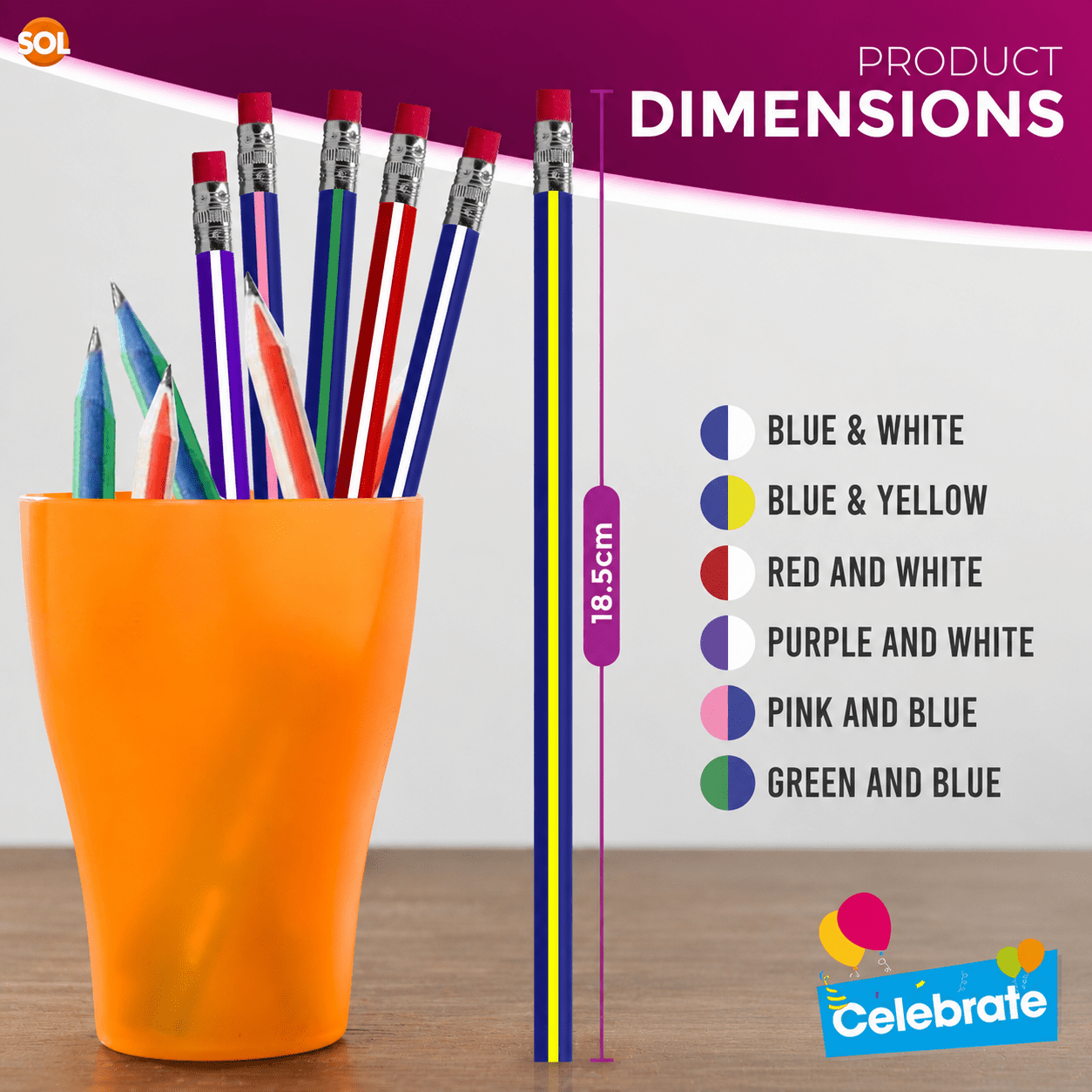 24 Pack Bendy Pencils with Erasers for Fun Writing
