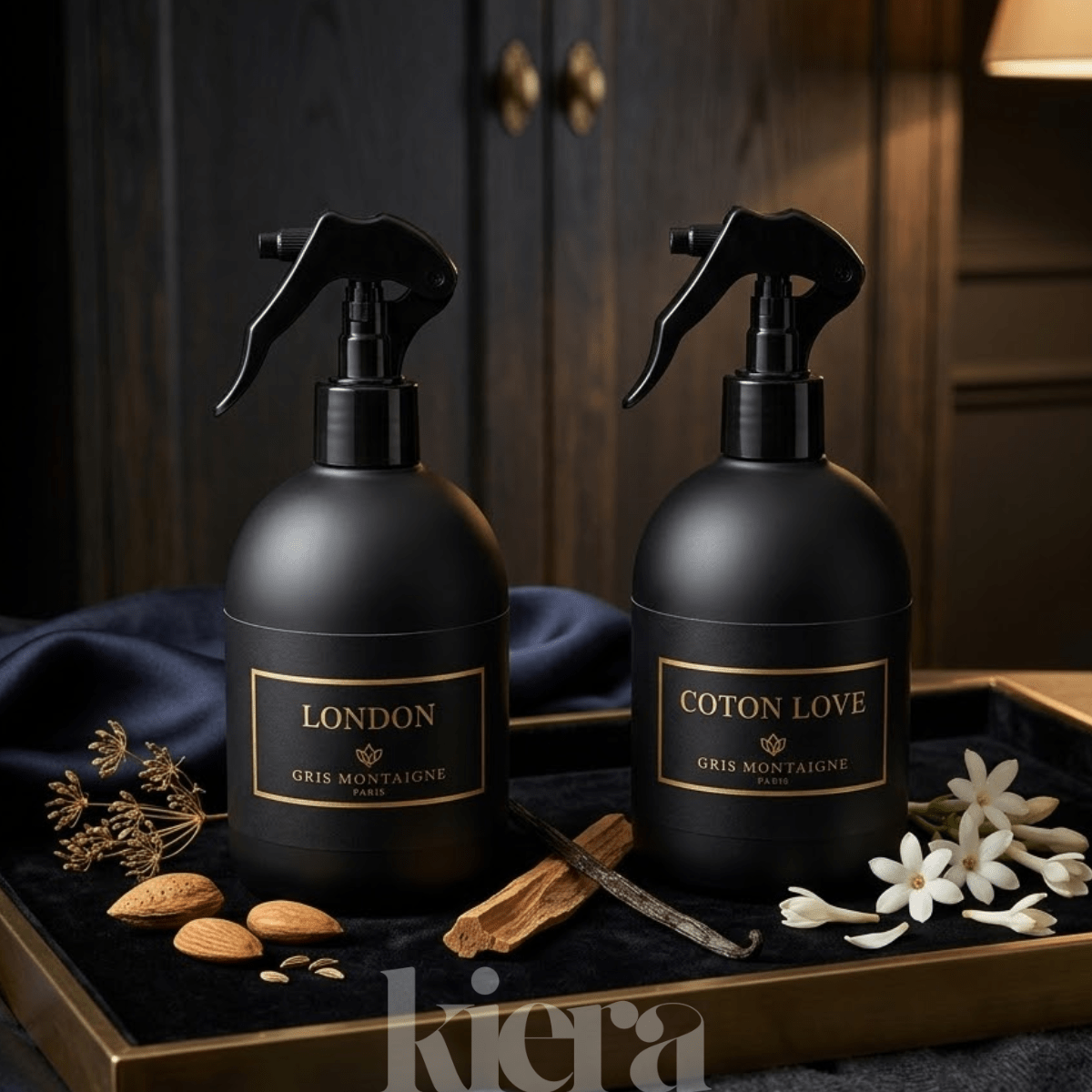 Paris Collection 2 Textile Deodorizer Sprays - London 250ml, Coton Love 250ml, Elegant Scented Spray, , 250ml Each
