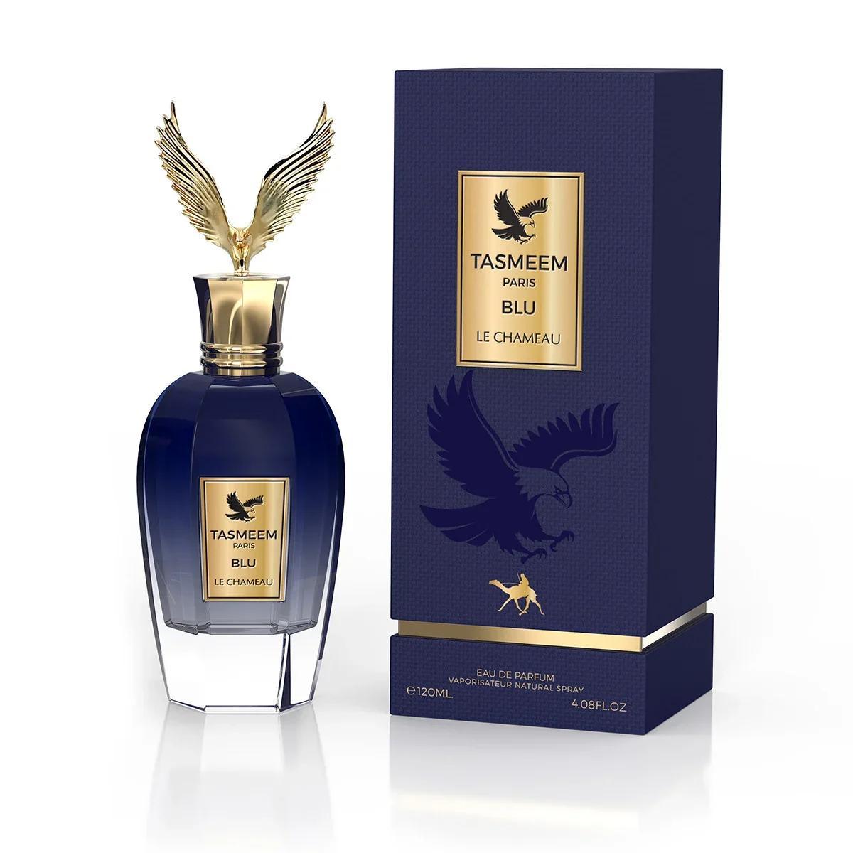 Image of The Paris Blu Eau De Parfum 120 Ml Unisex - Oriental-spicy Fragrance With Incense, Pink Pepper, , , Rose, Jasmine, Vanilla, And Benzoin - For Her And Him - Edp New.